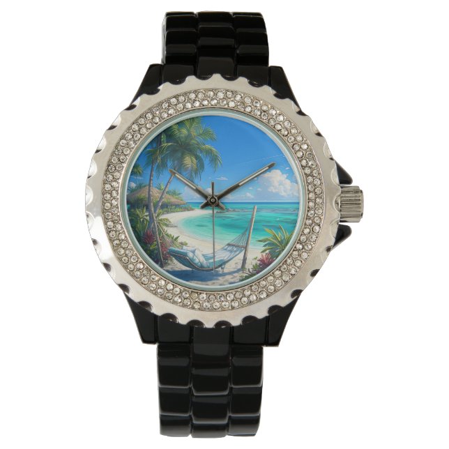Montre Ocean Paradise - Plage tropicale Oasis (devant)