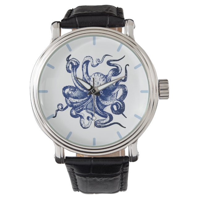 Montre Octopus bleu (devant)