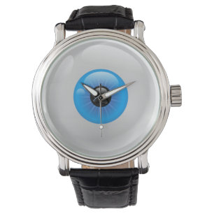 montre oculaire bleue