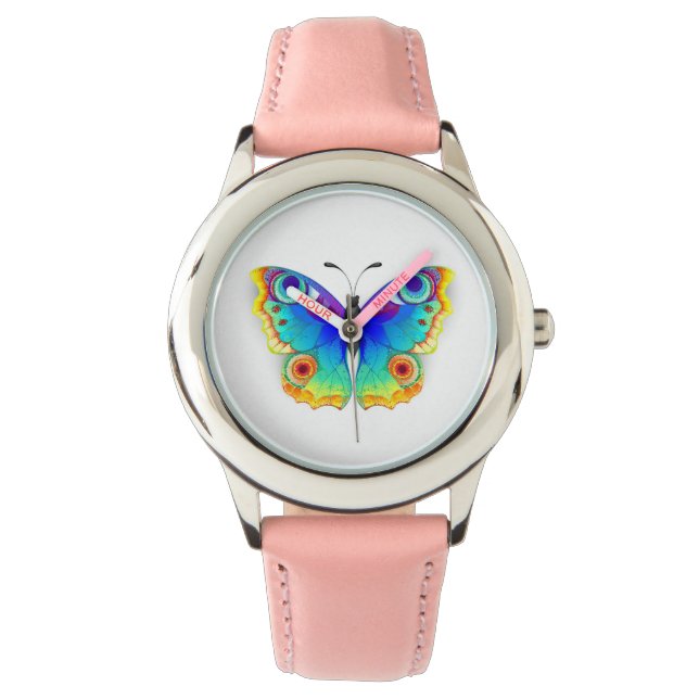 Montre Oeil de paon arc-en-ciel (devant)