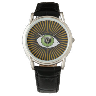 Montre Oeil solaire vert