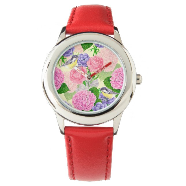 Montre Oiseau et fleurs (devant)