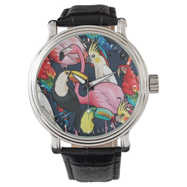 Montre Oiseaux exotiques (devant)