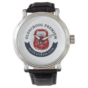 Montre Old School Premium Véritable Club de Fitness Elite