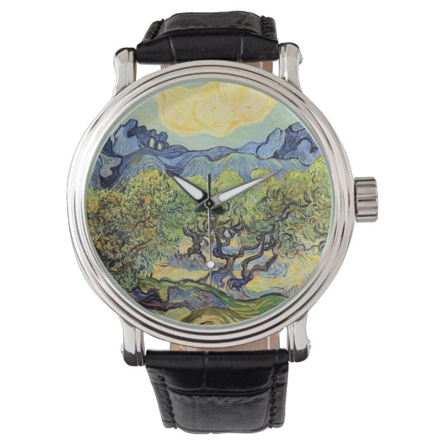 Montre Oliviers aux Alpilles par Vincent van Gogh (devant)