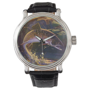 Montre Omble de fontaine pêcheur de poissons, pêche sport