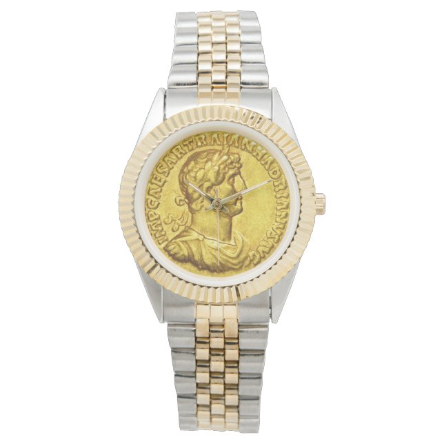 Montre Or César Antiquités Coin Dial (devant)