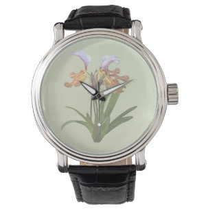 Montre Orchidées paphiopedilum interreliées