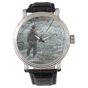 Montre Oregon River Fly Fishing Fisherman Watch