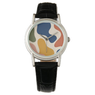 Montre Organic Fluid Shapes Boho Multicolor Watch