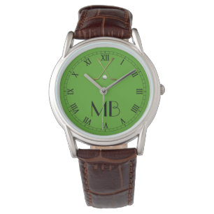 Montre orientée du golf des hommes personnalisés