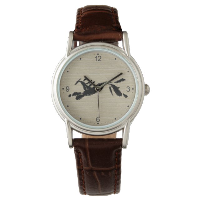 Montre Original Horse Painting Chinese Zodiac Birthday W1 (devant)