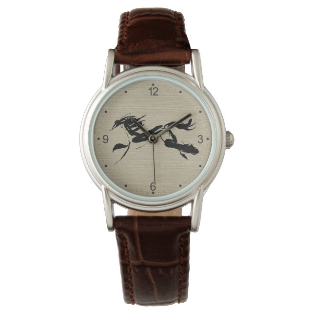 Montre Original Horse Painting Chinese Zodiac Birthday W2 (devant)