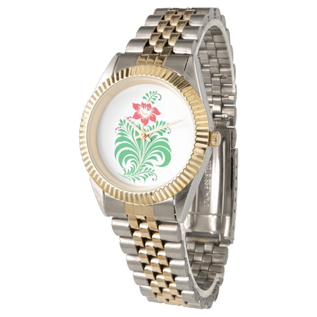 Montre Ornamental Floral Flower Design – Elegant (Incliné)