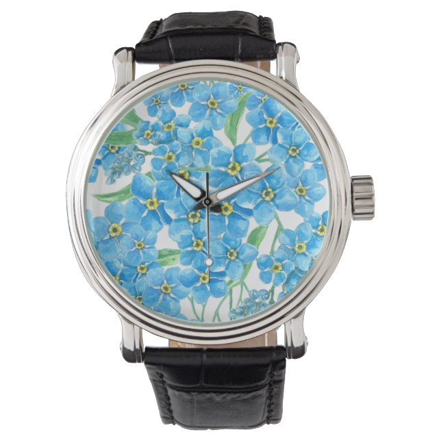 Montre Oublie-moi pas un motif sans soudure (devant)