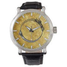 Ouroboros Serpent & Dragon Gold Leaf