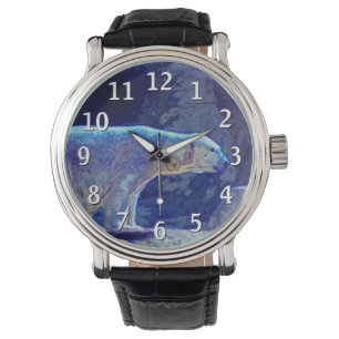 Montre Ours blanc stylisé