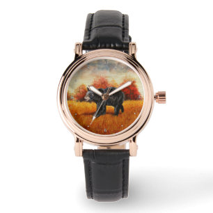 Montre Ours noir en forêt d'automne