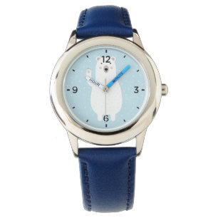 Montre Ours polaire mignon dans la neige