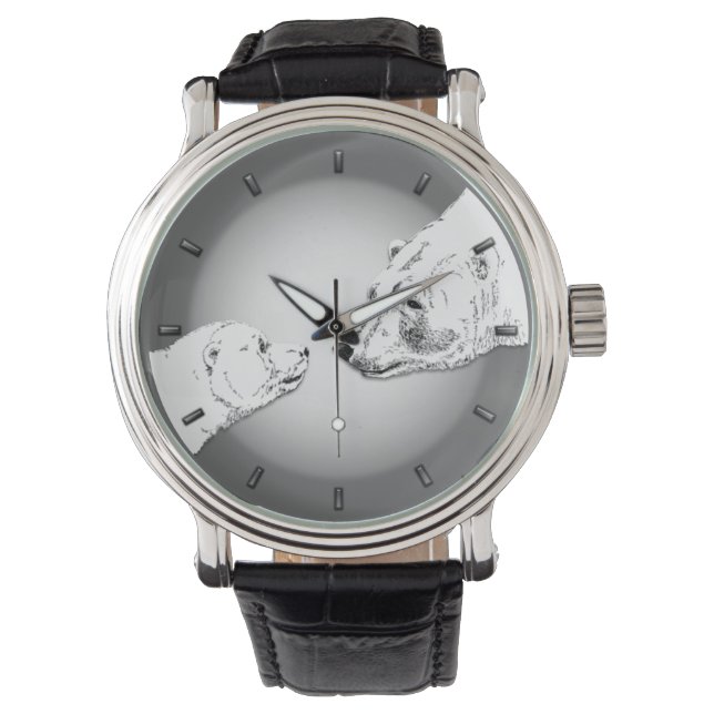 Montre Ours polaire Observateur Faune Art Ours Ours Montr (devant)