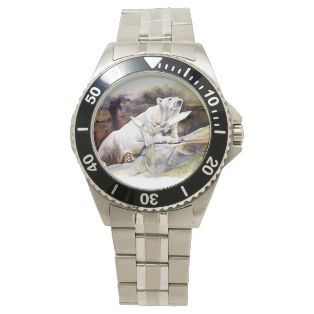 Montre Ours Polaire Repose (devant)
