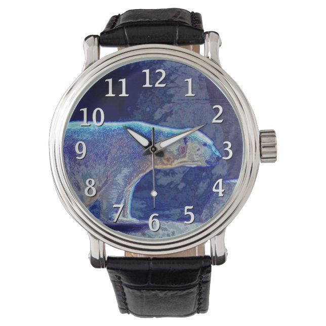 Montre Ours polaire stylisé (devant)