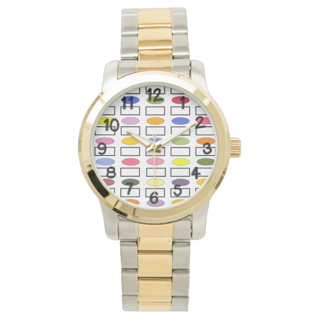 Montre Ovales et Rectangles - Jardin Fleur (devant)