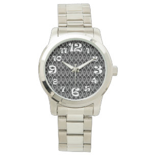Montre Ovales noirs répétés