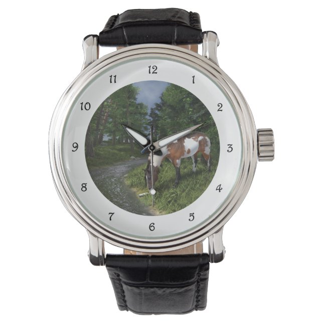 Montre Paint Horse by the Forest Stream (devant)