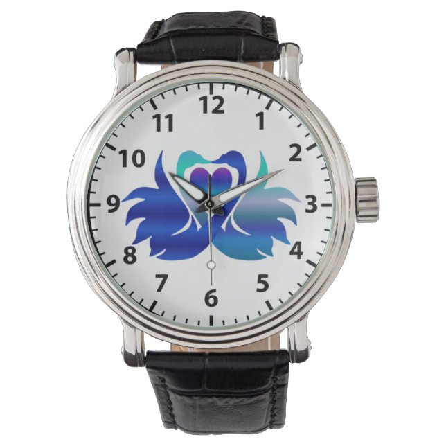 Montre Paire de cygnes aimés (Hansa puuttuwa) (devant)