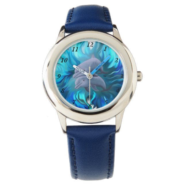 Montre Paire de dauphins (devant)