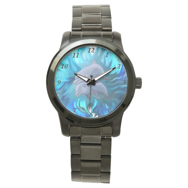 Montre Paire de dauphins (devant)