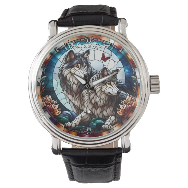 Montre Paire de loup à lunette en verre tendu (devant)