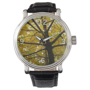 Montre Paire d'érables jaunes Nature d'automne
