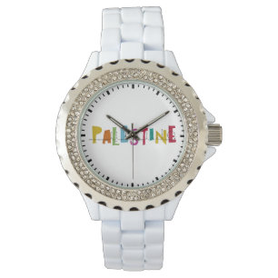 Montre PALESTINE Nom arabe Coloré