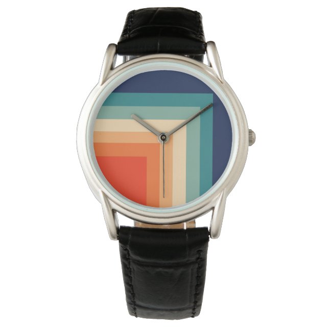 Montre Palette couleur les années 70 rétro (devant)