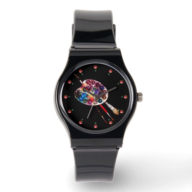 MONTRE PALETTE DE COULEUR ARTISTE ET BROUILLES (Recto)