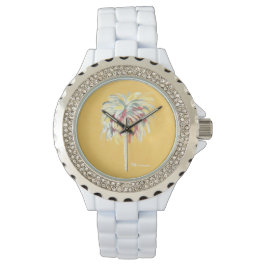 Montre Palm Tree - Jaune