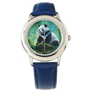 Montre Panda géant dans la forêt de Bamboo
