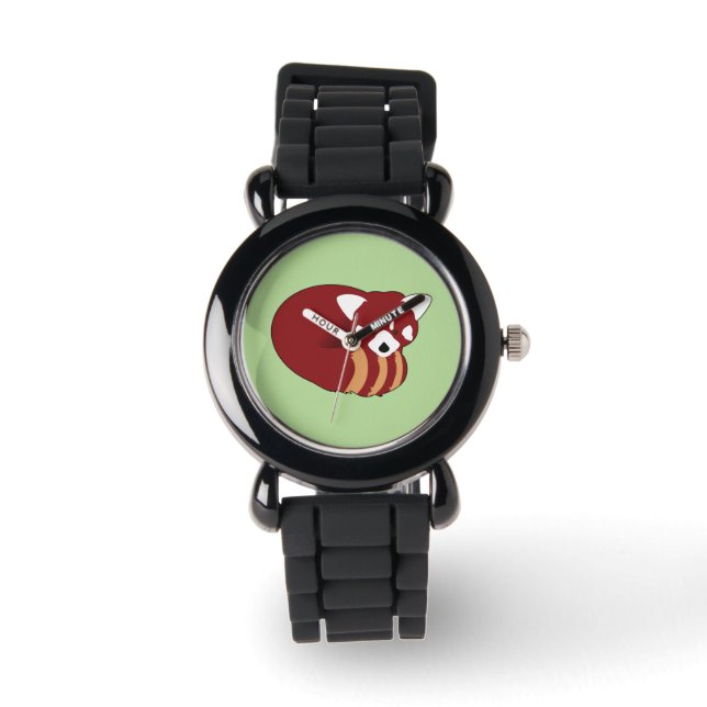 Montre Panda rouge (Recto)