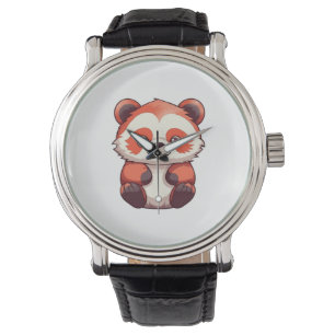 Montre Panda rouge mignonne