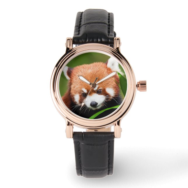 Montre Panda rouge mignonne (Recto)