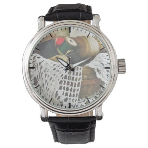 Montre Panier à coudre avec fil et dentelle