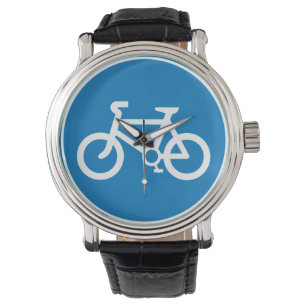 Montre Panneau d'avertissement de bicyclette