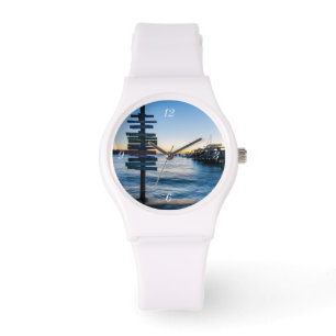 Montre Panneau de la baie de Pensacola Coucher de soleil 