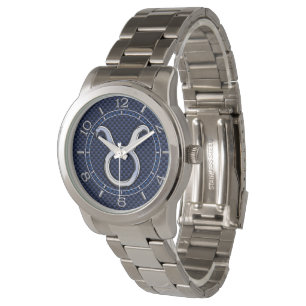 Montre Panneau de signalisation Taurus Zodiac Navy Blue C