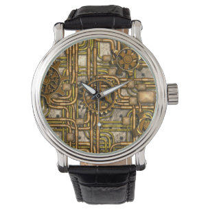 Montre Panneau de Steampunk - Équipements et tuyaux - Lai