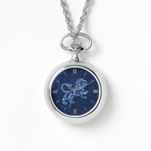 Montre Panneau et constellation Leo Zodiac