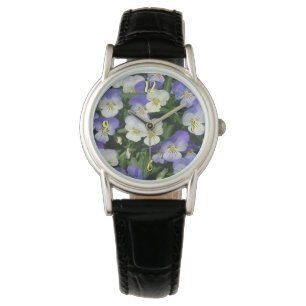 Montre Pansies violettes Jardin Floral
