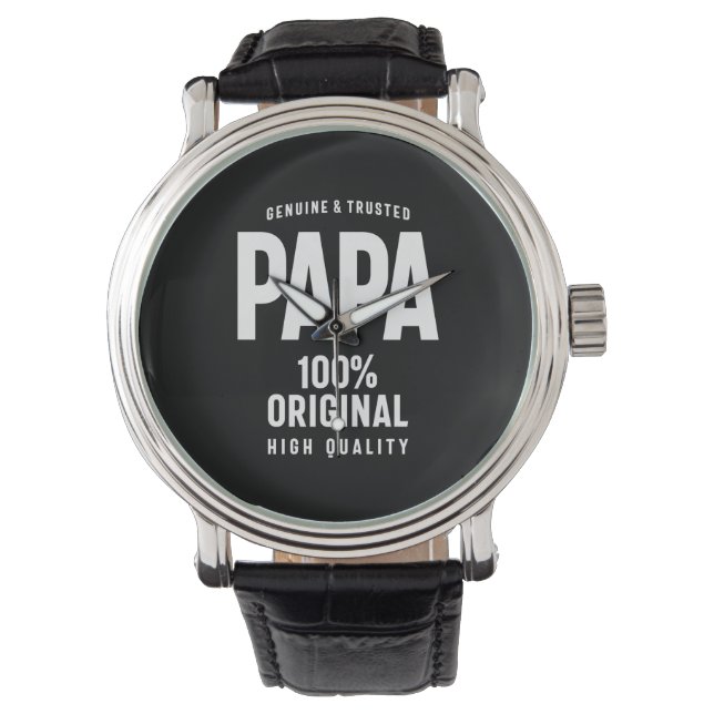 Montre Papa authentique et fiable | Cadeau Père (devant)